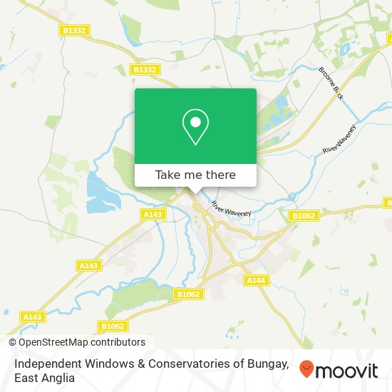 Independent Windows & Conservatories of Bungay map