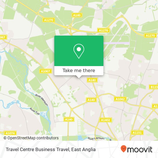 Travel Centre Business Travel map