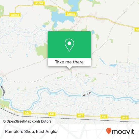 Ramblers Shop map