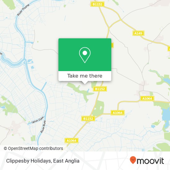 Clippesby Holidays map