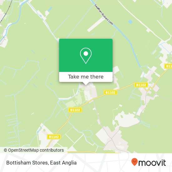 Bottisham Stores map