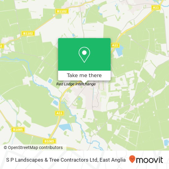 S P Landscapes & Tree Contractors Ltd map