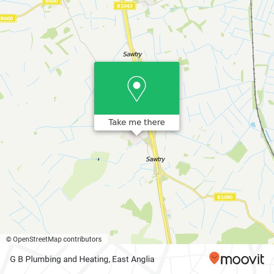 G B Plumbing and Heating map