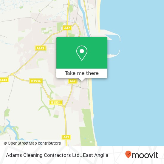 Adams Cleaning Contractors Ltd. map
