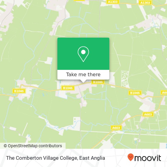 The Comberton Village College map