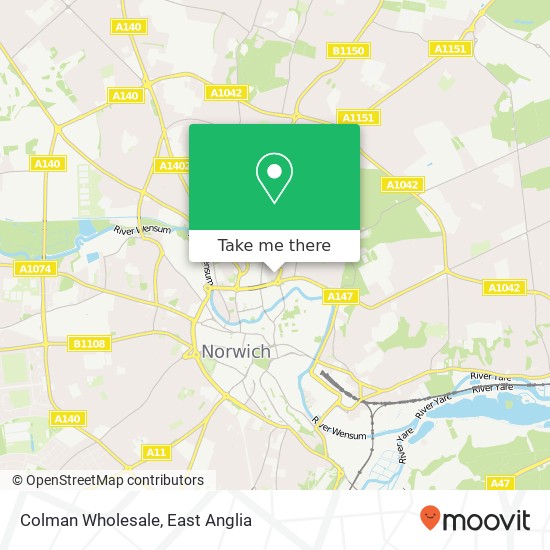 Colman Wholesale map