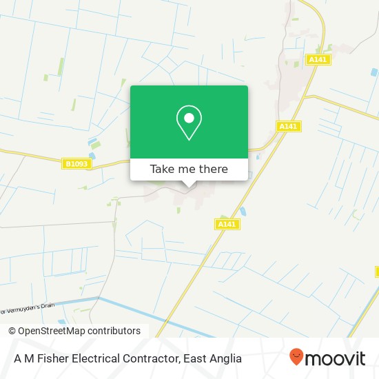 A M Fisher Electrical Contractor map