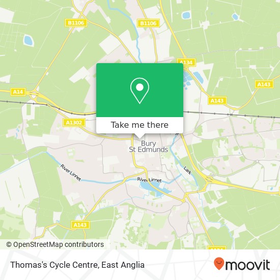 Thomas's Cycle Centre map