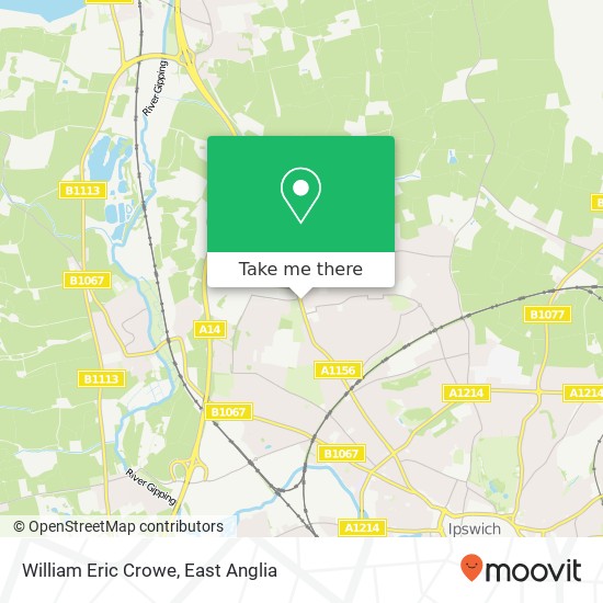 William Eric Crowe map