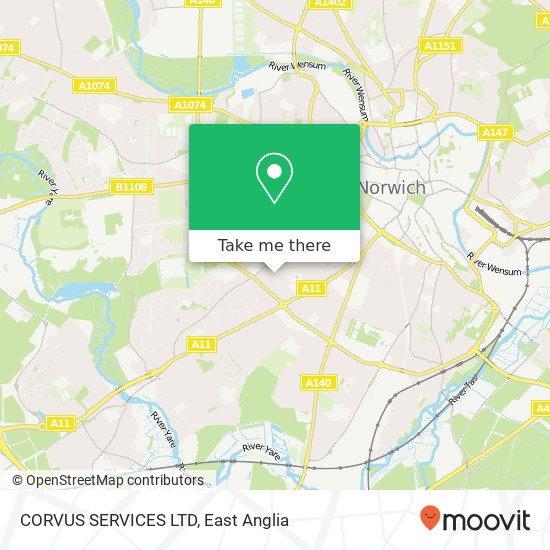 CORVUS SERVICES LTD map