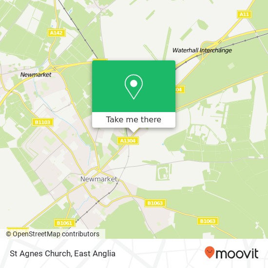 St Agnes Church map