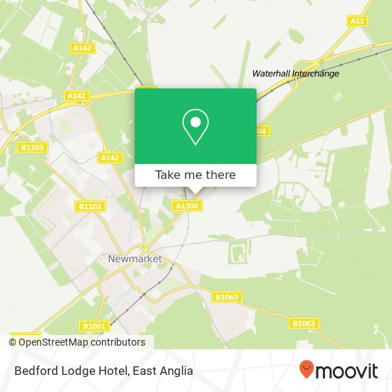 Bedford Lodge Hotel map
