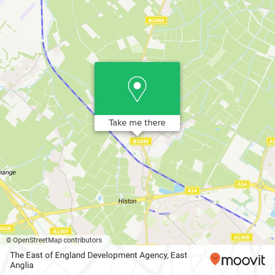 The East of England Development Agency map
