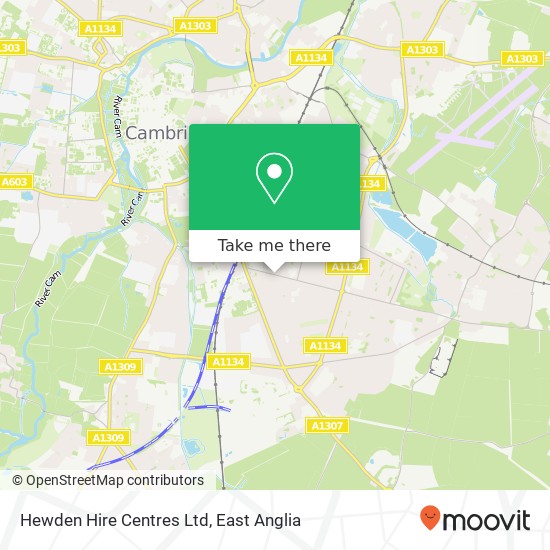 Hewden Hire Centres Ltd map