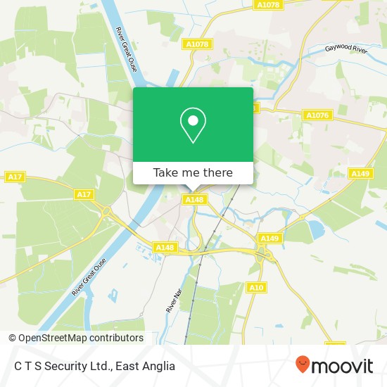 C T S Security Ltd. map