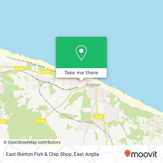 East Runton Fish & Chip Shop map
