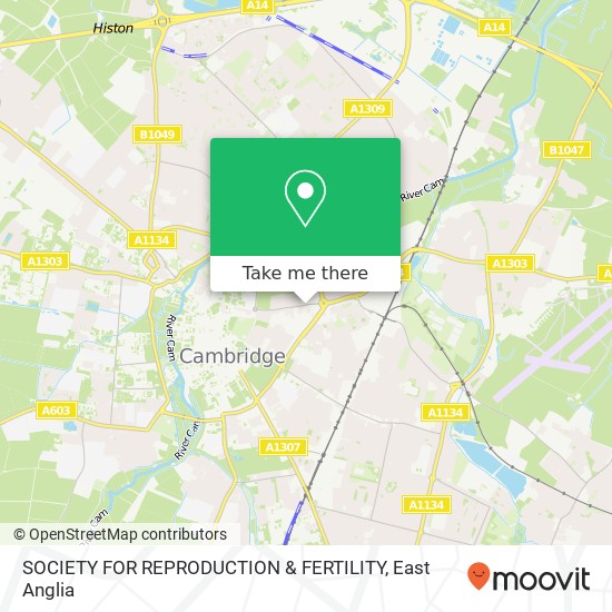 SOCIETY FOR REPRODUCTION & FERTILITY map