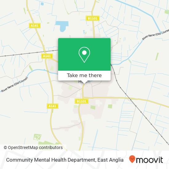 Community Mental Health Department map