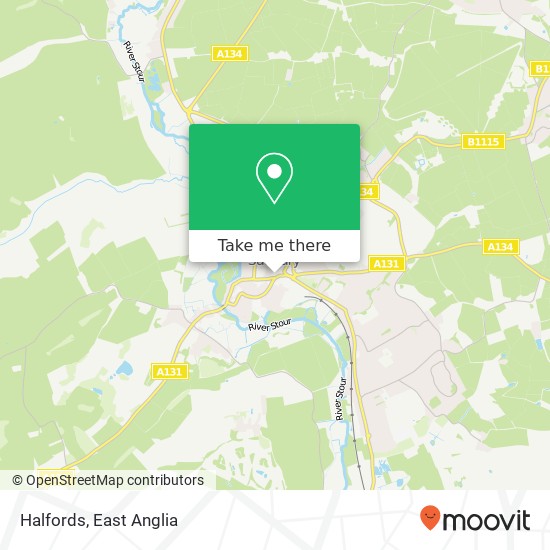 Halfords map