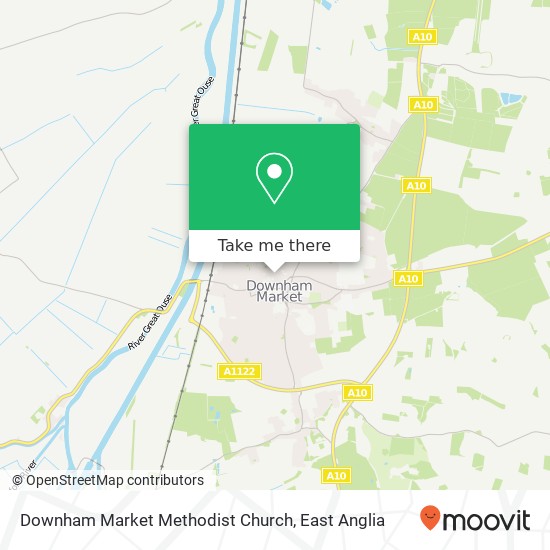 Downham Market Methodist Church map