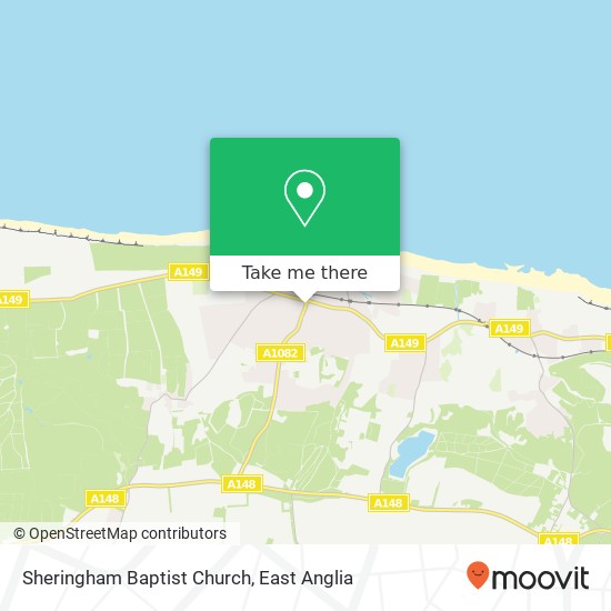 Sheringham Baptist Church map