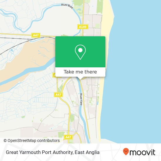 Great Yarmouth Port Authority map