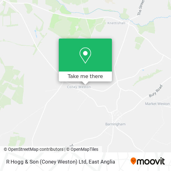 R Hogg & Son (Coney Weston) Ltd map