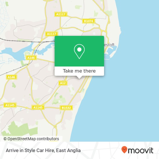 Arrive in Style Car Hire map