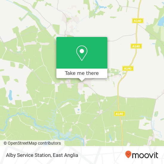 Alby Service Station map