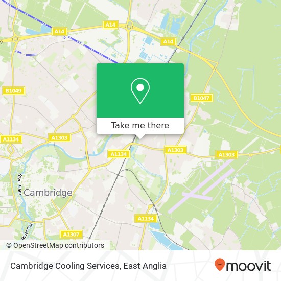 Cambridge Cooling Services map