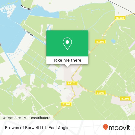 Browns of Burwell Ltd. map