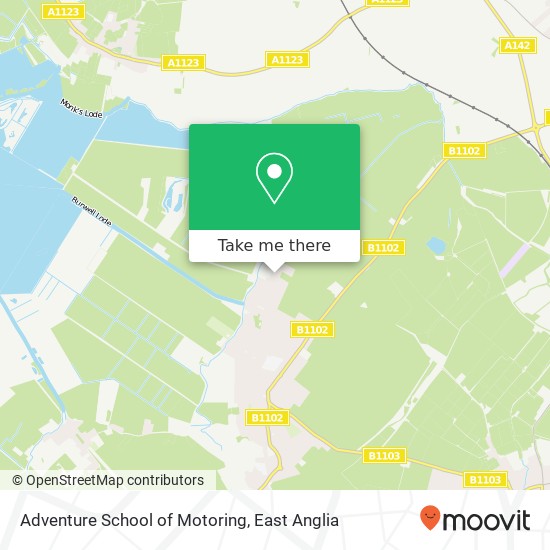 Adventure School of Motoring map