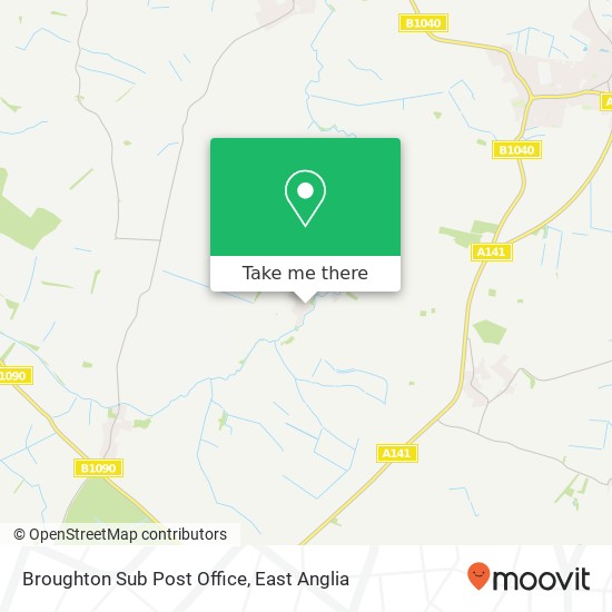 Broughton Sub Post Office map