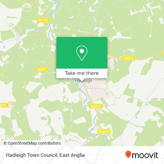 Hadleigh Town Council map