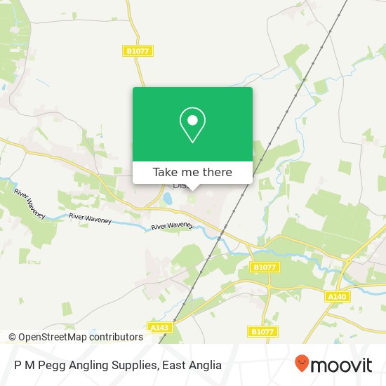 P M Pegg Angling Supplies map