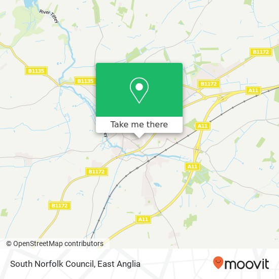 South Norfolk Council map