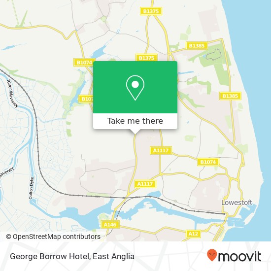 George Borrow Hotel map