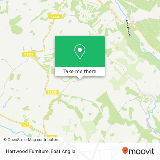 Hartwood Furniture map