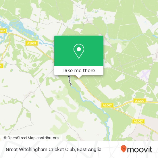 Great Witchingham Cricket Club map