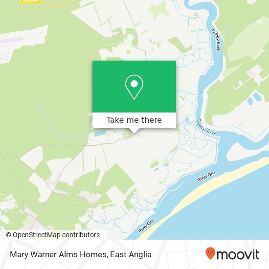 Mary Warner Alms Homes map