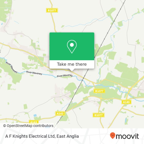 A F Knights Electrical Ltd map
