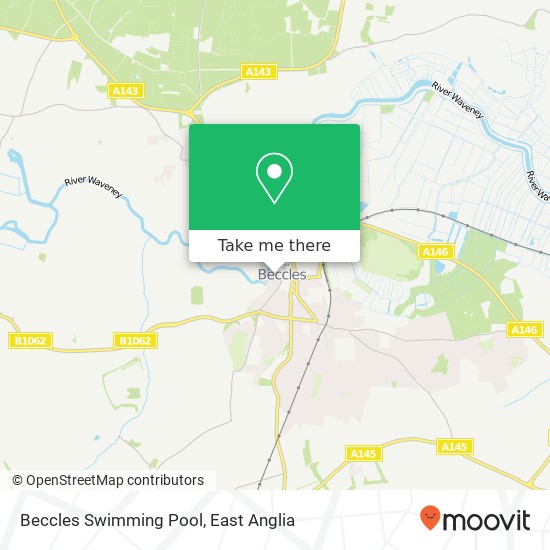 Beccles Swimming Pool map