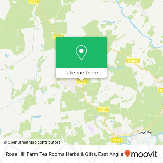 Rose Hill Farm Tea Rooms Herbs & Gifts map