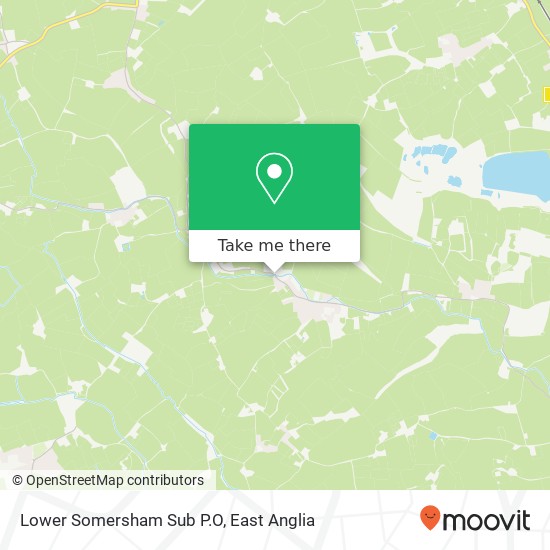 Lower Somersham Sub P.O map