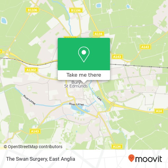 The Swan Surgery map