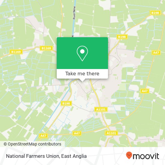 National Farmers Union map