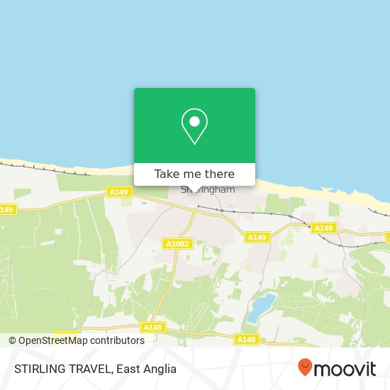 STIRLING TRAVEL map