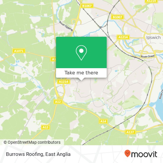Burrows Roofing map