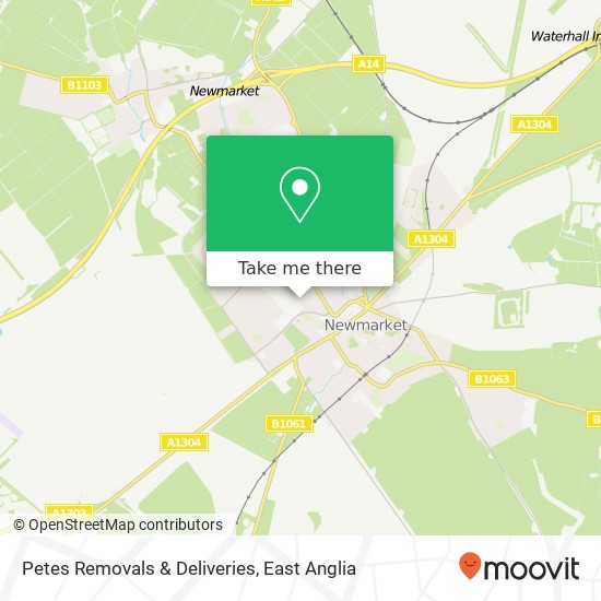 Petes Removals & Deliveries map