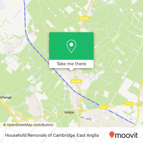 Household Removals of Cambridge map